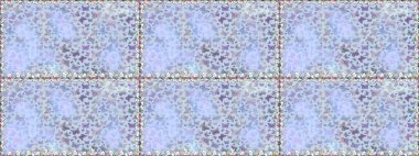 Kızlar, erkekler, elbiseler, duvar kağıtları için soyut, pürüzsüz desenler. Farklı yönlere uçan renkli kelebek koleksiyonu. Raster illüstrasyonu.