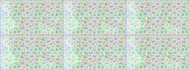 Raster illüstrasyonu. Davetiye, kart ve parmak izi için basit kadınsı bir model. Kelebek gri ve nötr arka planda. Kusursuz. Rastgele gri ve nötr kelebekler sevimli desenler.