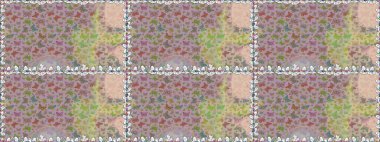 Tarafsız ve bej arka planda renkli kelebekler. Paketleme, kağıt ve kumaş için uygun. Kelebeklerle renklendirilmiş, pürüzsüz bir desen.