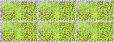 Raster. Kusursuz desen. Yeşil ve tarafsız arka planda kelebekler. Kağıt, kumaş ve ambalaj için uygun.