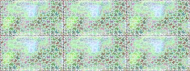 Elle çizilmiş illüstrasyon. Raster renkli sonsuz doku. Bahar ve yaz tasarımı için renkli bir arkaplan. Kelebeklerle kusursuz desen.