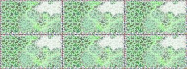 Tropikal temalı kelebek deseni. Raster illüstrasyonu. Tekstil, duvar kâğıtları, web sayfası arkaplanları ve yüzey dokuları için mükemmel. Tarafsız ve yeşil renklerde sevimli kelebek deseni.