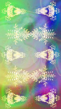 Kar Taneleri Karalamaları. El çizimi Noel Raster illüstrasyonu. Yeni Yıl Dekoratif Kar Taneleri Arkaplanı.