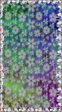 Raster suluboya çiçek deseni, narin çiçekler, gri çiçekler, tebrik kartı şablonu. Raster Güzel kumaş deseni.