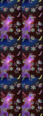 Raster kar taneleri arka plan. Snowflakes desen. Raster resim. Renk arka plan üzerinde izole soyut kar taneleri ile düz tasarım. Kar tanesi renkli desen.