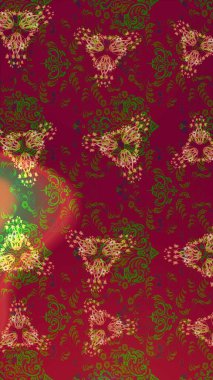 Egzotik çiçekler, kırmızı, kahverengi ve yeşil renkler üzerine botanik, parlak klasik doğa. Raster illüstrasyonu. Klasik tropikal doğal elementlerin suluboya seti.