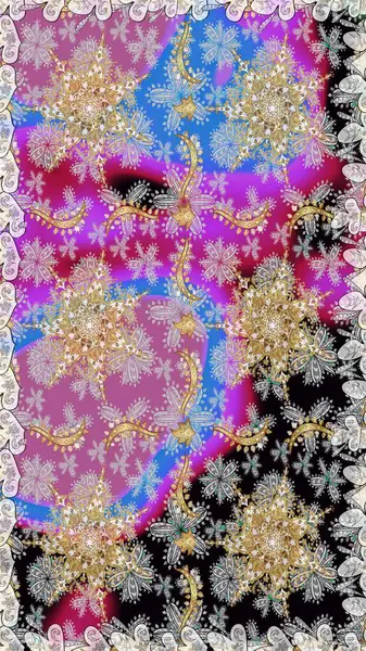 Kusursuz altın desen. Raster oryantal süs. Tarafsız renklerde altın elementlerle kusursuz desen.