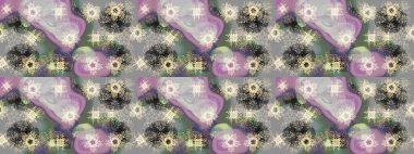 Kar tanelerinin soyut arkaplanlı Noel şablonu. Gri, nötr ve bej kar taneleri. Raster illüstrasyonu. Noel ve Yeni Yıl moda baskıları için tatil tasarımı.