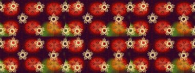 Raster illüstrasyonu. Kar taneli kırmızı, turuncu ve kahverengi renkler. Raster Noel soyut renkli arkaplan ve tatlı kar tanesi.