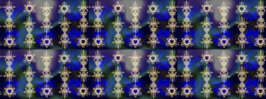 Çiçek çelengi. Güzel, parlak, pürüzsüz kumaş, tuval. Kıvırcık, parlak örgü. Raster illüstrasyonu. Desen, çizim, çiçek sınırı. Klasik eski arkaplan.