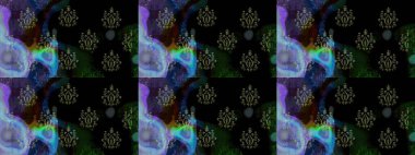 Tekstil, kumaş, kapaklar, duvar kağıtları, baskı, naylon, yapıştırma, örgü, dekupaj için çiçeksiz arkaplan. Oldukça eski bir besin torbası deseni, küçük siyah renkte, çiçekler. Millefleurlar.