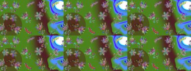 Renkli arka planda izole tatlı kar taneleri. Güzel kar tanesi ikonu. Ağ için güzel bir kar tanesi simgesinin basit bir çizimi. Raster illüstrasyonu.