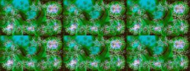 Noel ve yeni yıl moda baskıları için tatil tasarımı. Raster illüstrasyonu. Yeşil, mavi ve nötr kar taneleri. Kar tanelerinin soyut arkaplanlı Noel deseni.