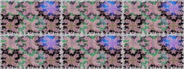 Raster illüstrasyonu. Tarafsız renklerde çiçekler. Tropik, dikişsiz çiçek deseni..