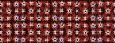 Renkli bir arka planda izole edilmiş güzel raster kahverengi, kırmızı ve nötr kar taneleri. İllüzyon. Kar taneleri, kar yağışı. Düşen Noel stilize kar taneleri.