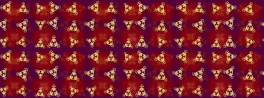 Çiçek Elementleri 'nin soyut geçmişi. Raster illüstrasyonu. Raster kış deseni. Altın renkler üzerine tasarım.