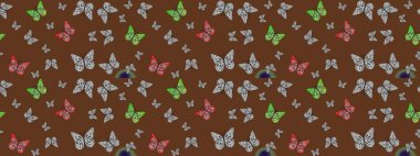 Robot resim. Dekoratif stil. Soyut renkli arkaplan. Raster illüstrasyonu. Yetişkin ve büyük çocuklar için boyama kitabı. Renkli Sayfa Dekoratif Kelebek.