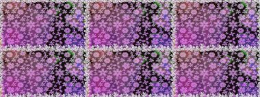 Arkaplan dokusu, duvar kağıdı, mor renkli çiçek teması. Soyut etnik raster kusursuz desen. Kabile sanatı boho baskısı, klasik çiçek arkaplanı.