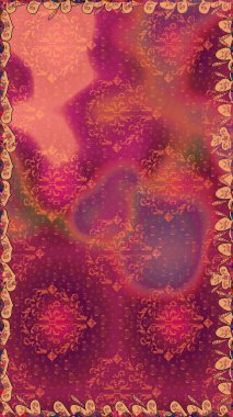 Renkli Bahar Temalı Kusursuz Arkaplan. Mor renkli çiçekler. Çiçeksiz desenli arka plan. Düz Çiçek Elementleri Tasarım Raster illüstrasyonu.