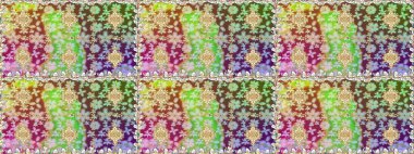 Kusursuz kraliyet lüksü, altın barok kumaş rengi. Altın antika ortaçağ dekoratifi, yapraklar ve tarafsız renklerde altın desenli süslemeleri olan pürüzsüz bir desen..