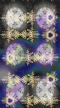 Mandalas 'ın dekoratif dokusu. Raster illüstrasyonu. Lace Snowflakes 'in etnik kökü. Kumaş veya Duvar Kağıdı Tasarımı. Stilize Çiçekler. Folk Style. Tekstil için Lacy Moda Yazdırma.