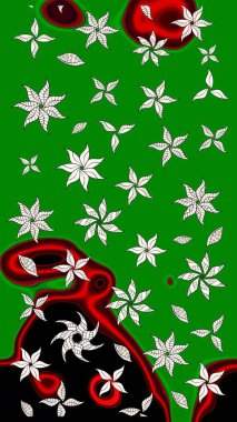 Düz Çiçek Elementleri Tasarımı. Güzel kumaş deseni. Yazdır. Renkli Yaz Temalı eskiz kalıbı. Güzel eskiz şekli. Raster çiçekli arka plan.