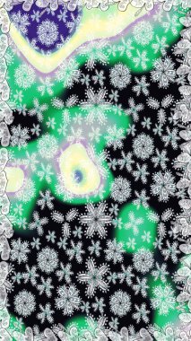 Millefleur 'lar. Tekstil, kumaş, kapaklar, duvar kağıtları, baskı, naylon, yapıştırma, örgü, dekupaj için çiçeksiz arkaplan. Küçük nötr çiçeklerle oldukça kaliteli besin torbası deseni.