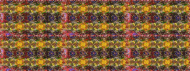 Çiçekli karalama şeklinde Raster çiçek deseni. Kahverengi renkli çiçekler. Yumuşak, bahar çiçekli arka plan.