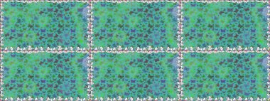 Kumaş, kağıt ve ambalaj için uygun. Kelebek gölgeleri ve siluetler. Bahar ve yaz tropikal kelebeklerin mavi renklerde kusursuz desenleri vardır. Raster illüstrasyonu.