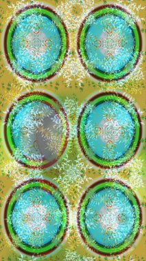 Snowflakes desen. Raster resim. Kar tanesi renkli desen. Raster kar taneleri arka plan. Renk arka plan üzerinde izole soyut kar taneleri ile düz tasarım.