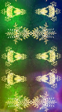 Renkli elementlerle Raster ilginç desen.