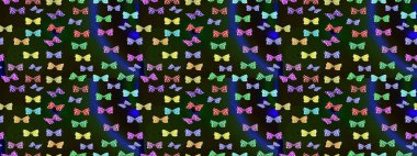 Kumaş, kağıt, ambalaj kâğıdı ve duvar kağıdı tasarımı için harika bir arka plan. Raster. Kelebek desenleri gri. Çizim.