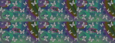 Albüm için resim. Robot resim. Raster illüstrasyonu. Sihirli Karikatür Hakkında Yeşil Kelebek 'e tırman. Kart ve Fotoğraf Üzerine Bebekler ve Dijital Yazdırma Albümleri.