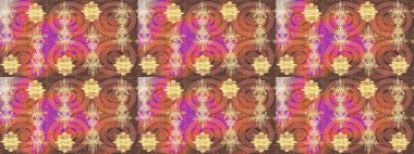 Raster Noel soyut renkli arka plan ve tatlı kar tanesi. Kahverengi, pembe ve bej renkli kar taneleri. Raster illüstrasyonu.