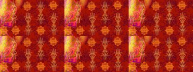 Güzel kumaş deseni. Raster suluboya çiçek deseni, narin çiçekler, kırmızı, turuncu ve sarı çiçekler, tebrik kartı şablonu.