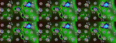 Kartpostal için sevimli, basit raster kar taneleri ve tekstil için poster tasarımı, ambalaj kağıdı, el yapımı Noel tarzı kış arkaplanları. Raster skeci. Kış karalamaları el çizimi kar tanesi.