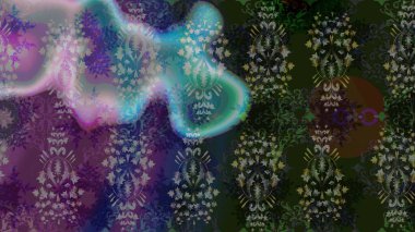 Suluboya çizim kalıbı. Dekorasyon ve tasarım için güzel bir desen. Moda baskısı. Çiçeğin suluboya çizimlerinin mükemmel deseni. Eski model. Raster illüstrasyonu.