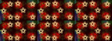 Lace Snowflakes 'in etnik kökü. Raster illüstrasyonu. Stilize Çiçekler. Mandalas 'ın dekoratif dokusu. Kumaş veya Duvar Kağıdı Tasarımı. Tekstil için Lacy Fashion Print. Halk Biçimi.