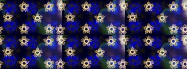 Farklı kar taneleri toplayıcısı, mavi, siyah ve gri renklerde kış elementleri. Raster Noel soyut renkli arkaplan ve tatlı kar tanesi.