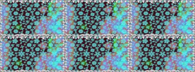 Raster Hip kumaş deseni. Kusursuz Vintage Çiçek Deseni.