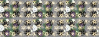 Renkli elementlerle Raster ilginç desen