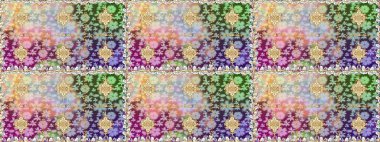 Doğu tarzı arabesk. Raster. Parlak dantel, stilize çiçekler, şal desenli. Tarafsız renklerde, altın elementlerle kusursuz desen. Hassas altın deseni açın. Kusursuz altın dokular bukleler.