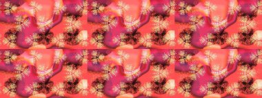 Meteoroloji buz koleksiyonu. Kar Tanesi raster ikonu arka planı pembe, turuncu ve kırmızı renk. Xmas Frost kar taneleri izole edilmiş siluet sembolü. Raster. Kış Noel 'i Kar bembeyaz kristal element.