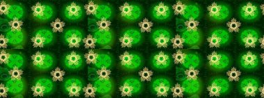 Kar tanesi kışı yeşil, mavi ve sarı renklerde yalıtılmış. Kutlamanın sembolü. Yeni yıl tabelası. Yeşil, mavi ve sarı ikon silueti. Raster illüstrasyonu. Noel tasarımı için.