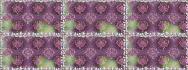 Hediye ambalaj kağıdı, tebrik kartları, posterler ve pankart tasarımı. Renkli çiçekler. Raster düz çiçekleri pürüzsüz desen.