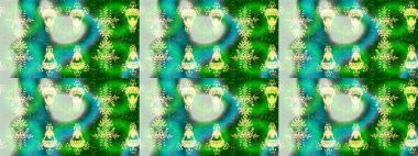 Çizim çiçek deseni duvar kâğıdı olarak kullanılabilir. Raster illüstrasyonu. Yeşil, nötr ve mavi renkte çiçekler.