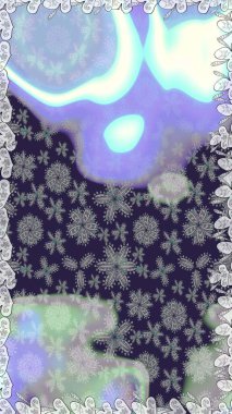 Sorunsuz çiçek desenli çiçekli, halk tarzında bırakır. Elle çizilmiş. Raster illüstrasyon.