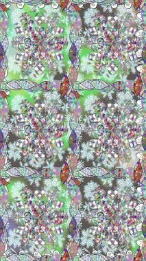 Tarafsız renklerde çiçekler. Renkli Bahar Temalı Kusursuz Arkaplan. Sevimli çiçek raster deseni. Düz Çiçek Elementleri Tasarımı.