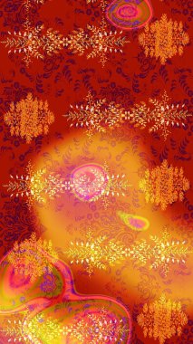 Arabesk ve çiçekli doğu raster desenleri. Arabesk ile klasik model. Geleneksel klasik süs.