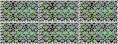 Gri renklerde. Raster illüstrasyonunda kusursuz çiçek deseni. Güzel kumaş deseni. Raster illüstrasyonu.